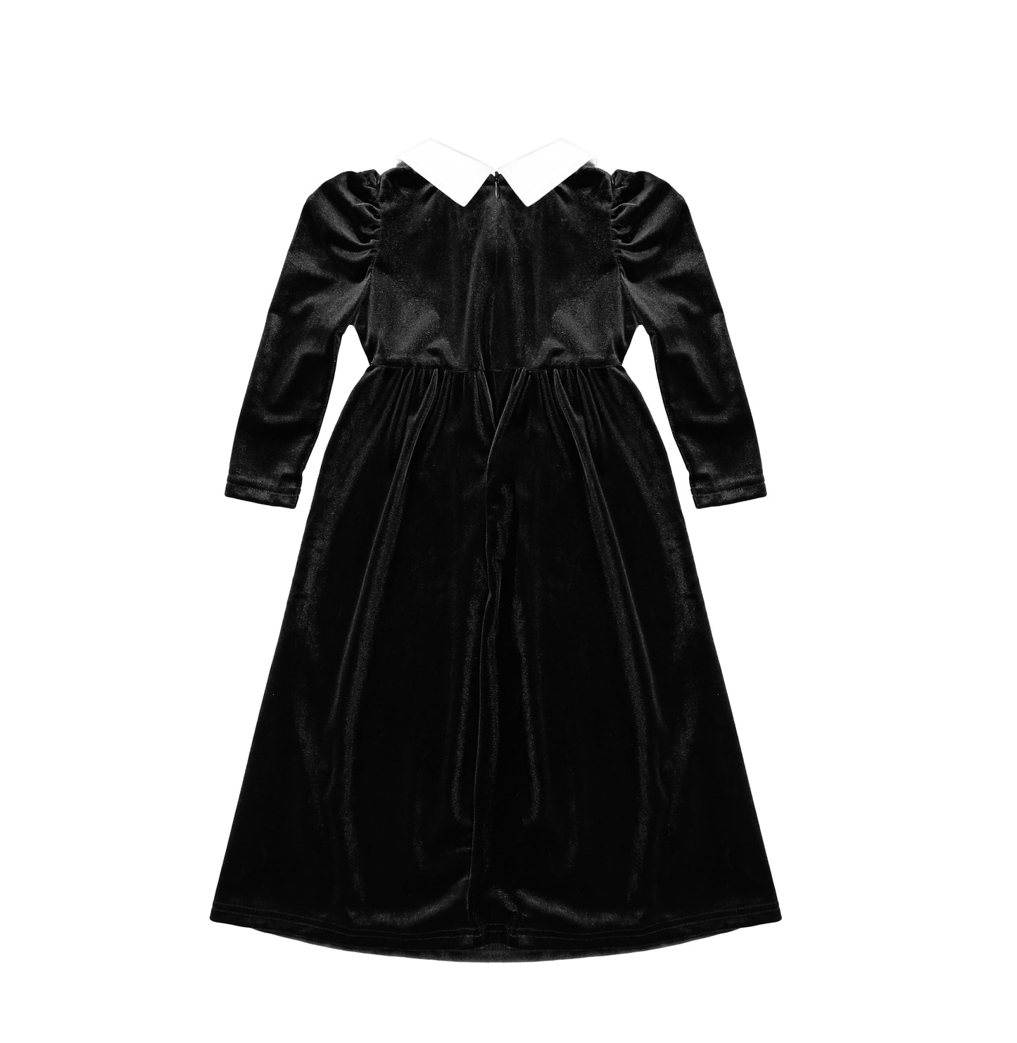 PUFF SLEEVE VELOUR MAXI