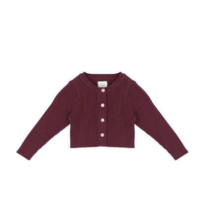 RIBBED CARDIGAN