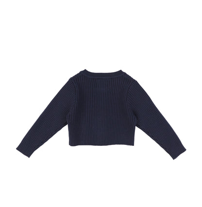 RIBBED CARDIGAN