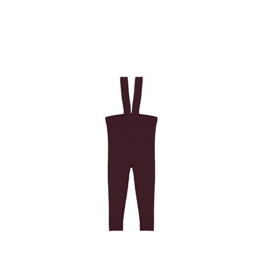 RIBBED KNIT OVERALL LEGGINGS