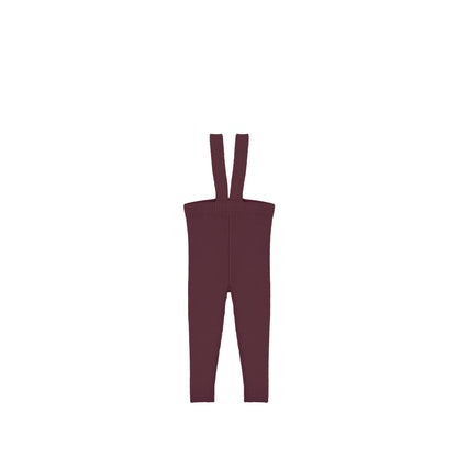 RIBBED KNIT OVERALL LEGGINGS