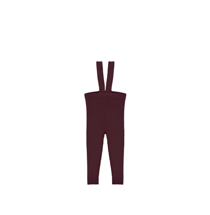 RIBBED KNIT OVERALL LEGGINGS