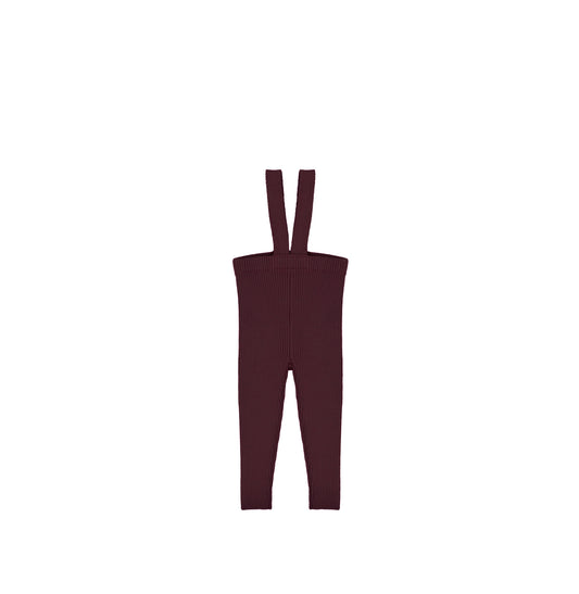 RIBBED KNIT OVERALL LEGGINGS