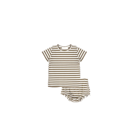 RIBBED STRIPED SET