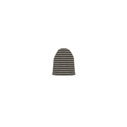 RIBBED STRIPED BEANIE