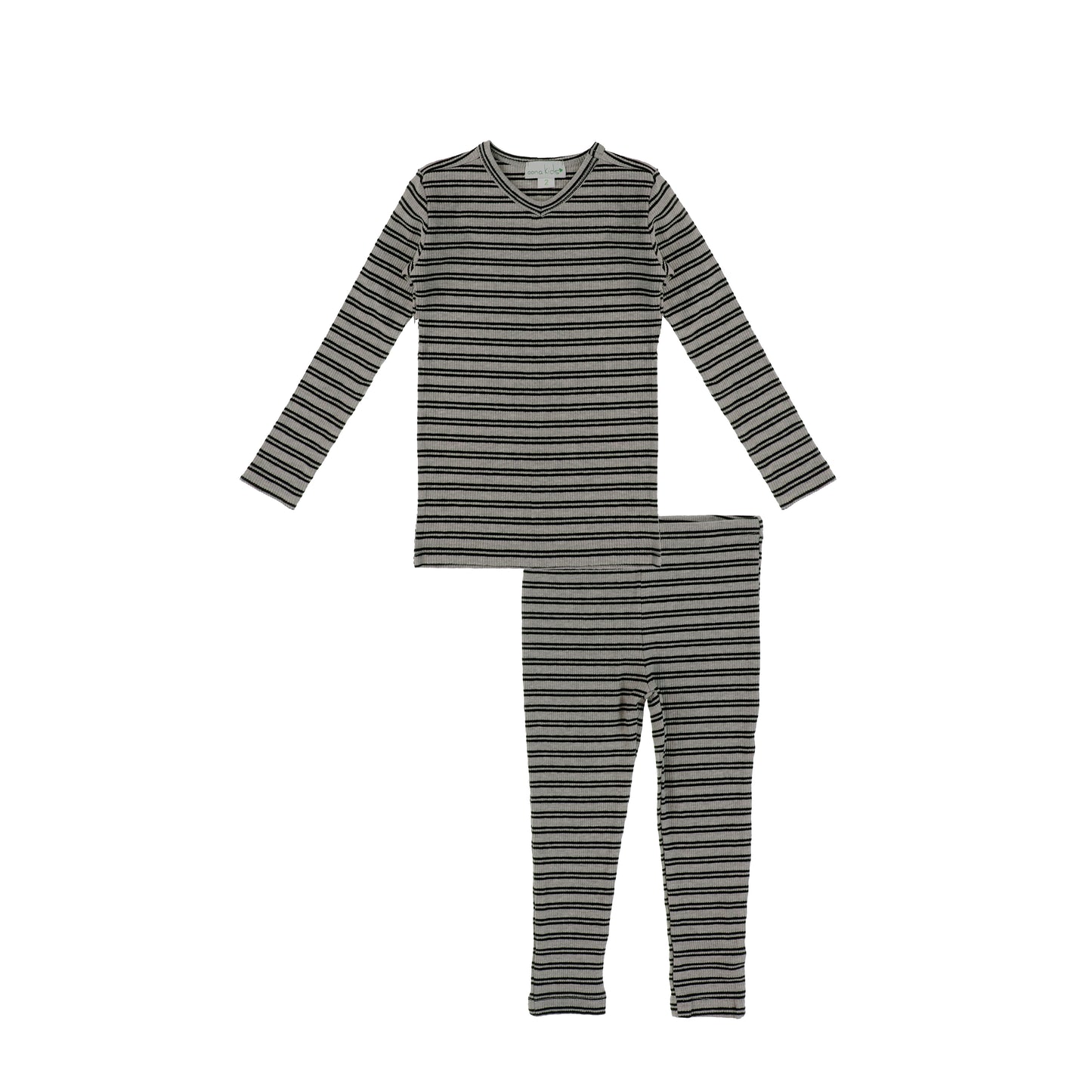 RIBBED STRIPED PAJAMAS