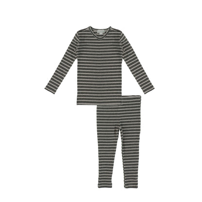 RIBBED STRIPED PAJAMAS