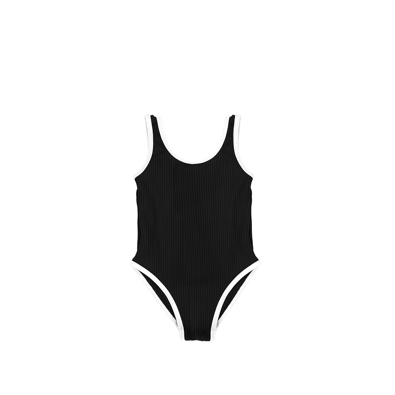Ribbed Trim Swim