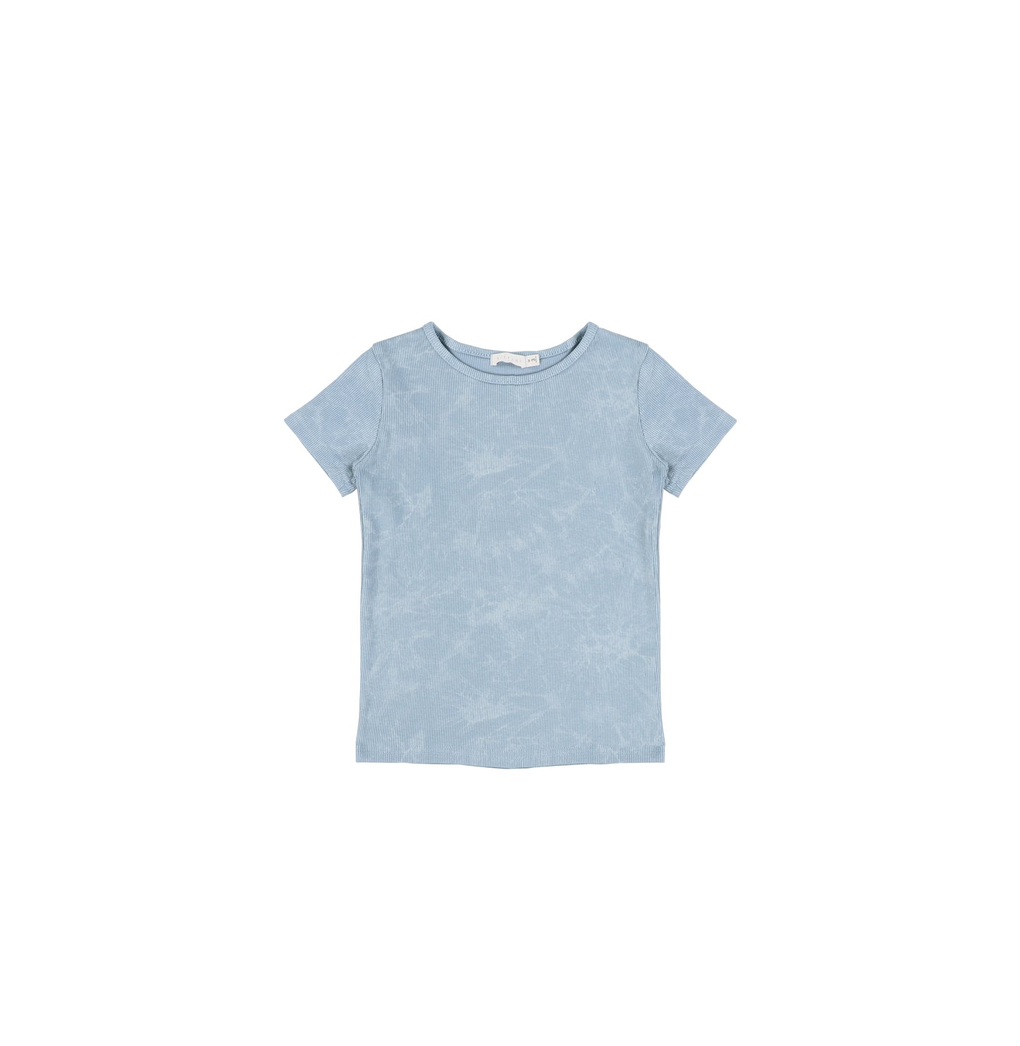 SHORT SLEEVES RIBBED WASH TSHIRT