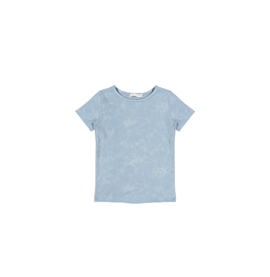 SHORT SLEEVES RIBBED WASH TSHIRT