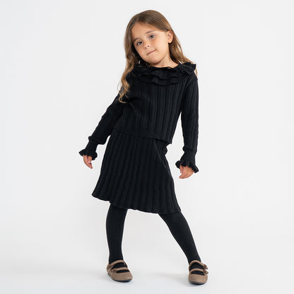 KNIT RIBBED SWEATER