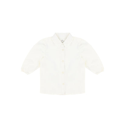 3/4 SLEEVES RUFFLE COLLAR BLOUSE