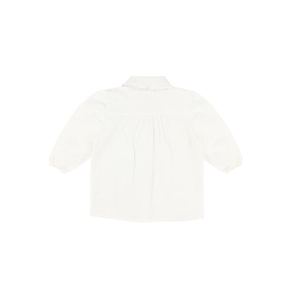 3/4 SLEEVES RUFFLE COLLAR BLOUSE