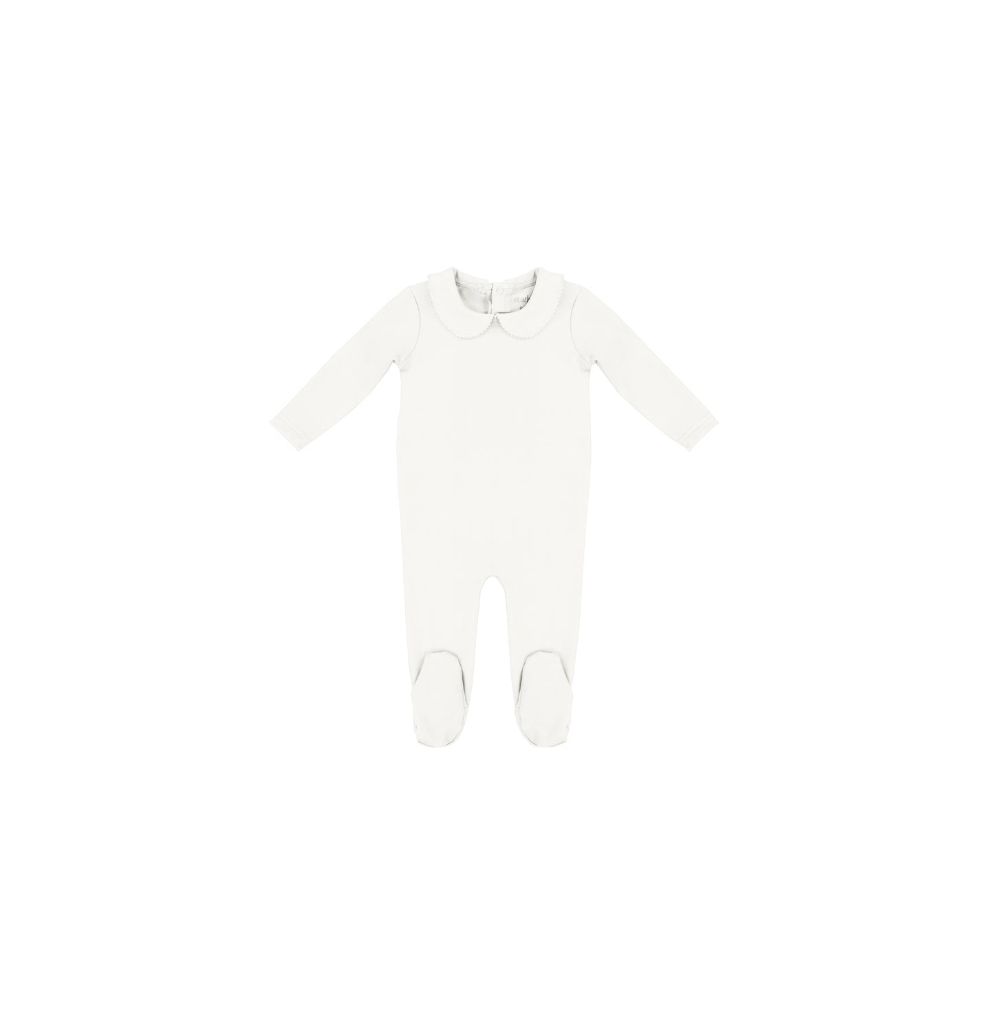 SCALLOPED TRIM FOOTIE