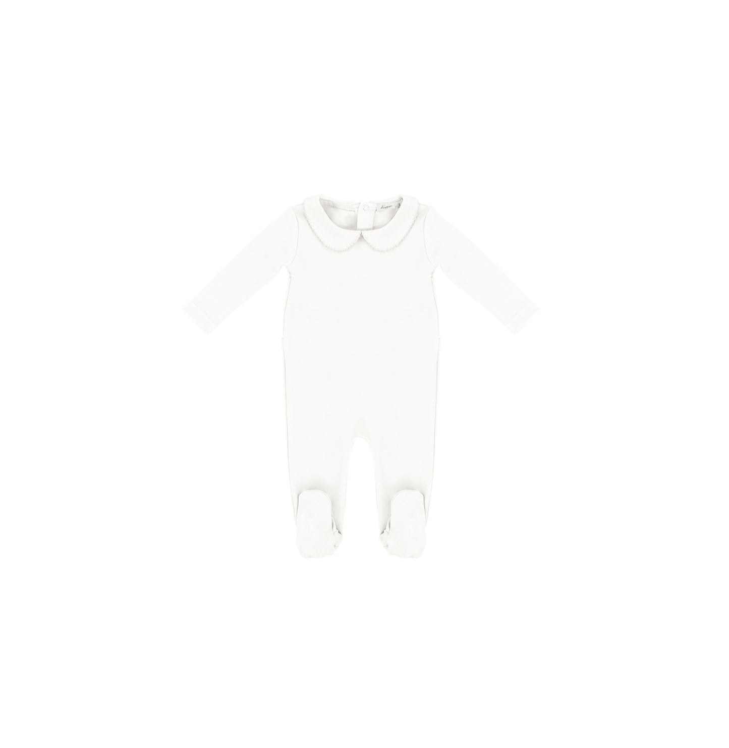 SCALLOPED COLLAR FOOTIE