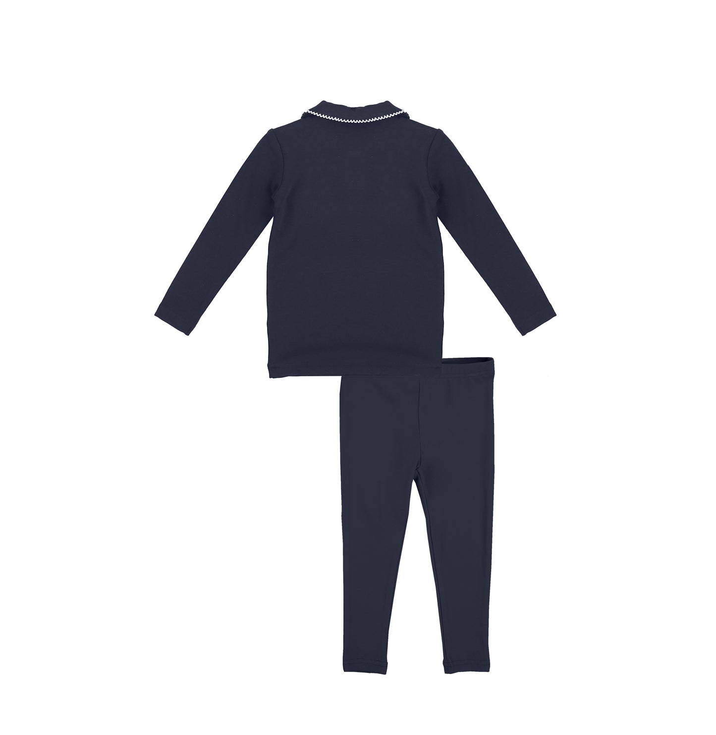 SCALLOPED TRIM PAJAMAS