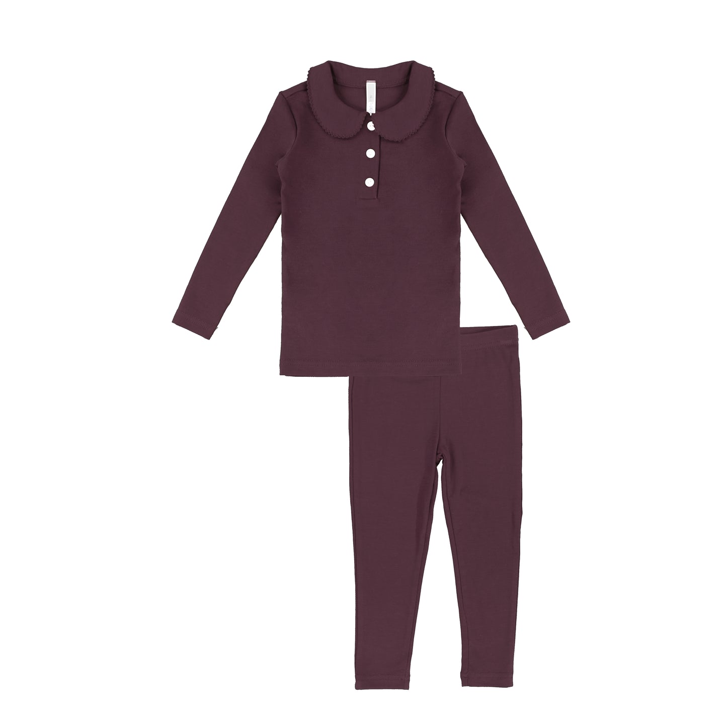 SCALLOP TRIM PAJAMAS