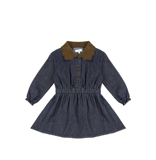 SCALLOP COLLAR DRESS