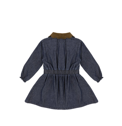 SCALLOP COLLAR DRESS
