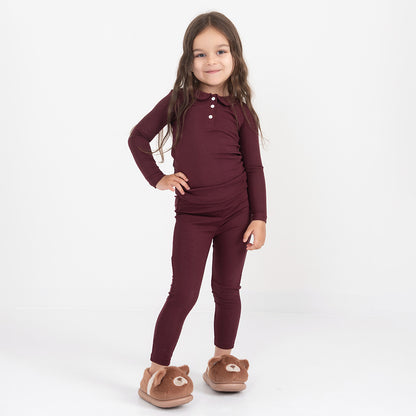 SCALLOP TRIM PAJAMAS