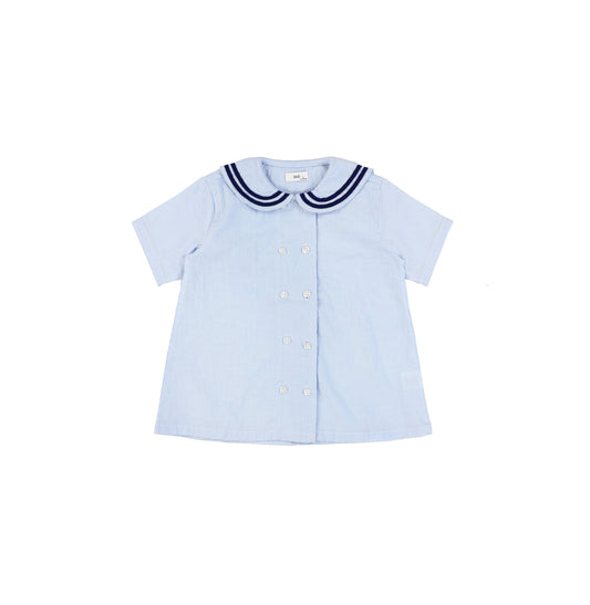 SHORT SLEEVES SEERSUCKER COLLAR SHIRT