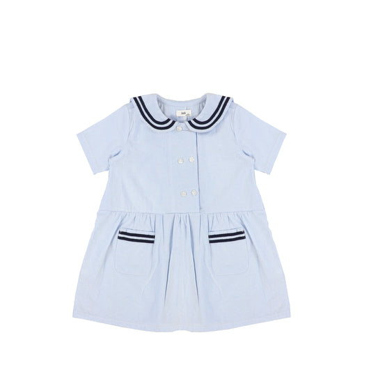 SHORT SLEEVES SEERSUCKER DRESS