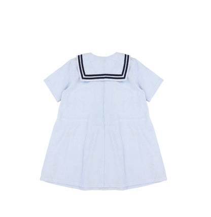 SHORT SLEEVES SEERSUCKER DRESS