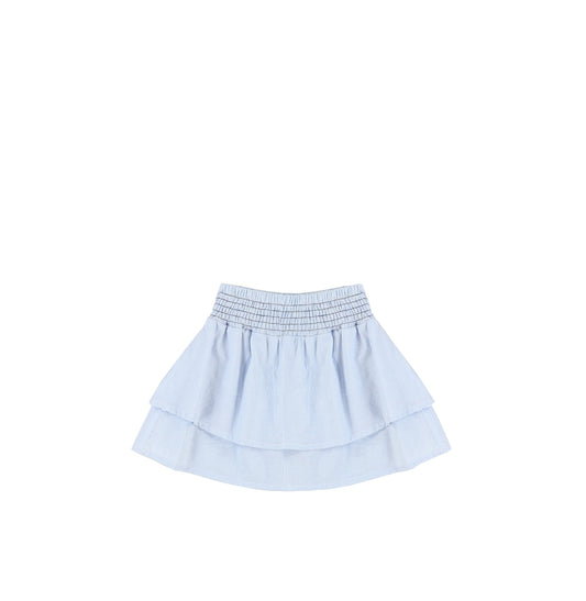 SEERSUCKER LAYERED SKIRT