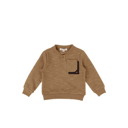 SLUB POCKET SWEATSHIRT