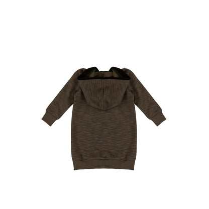 SLUB SWEATSHIRT DRESS