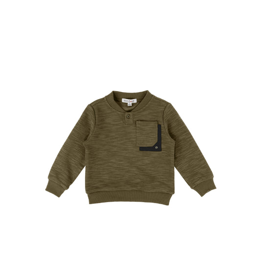 SLUB POCKET SWEATSHIRT