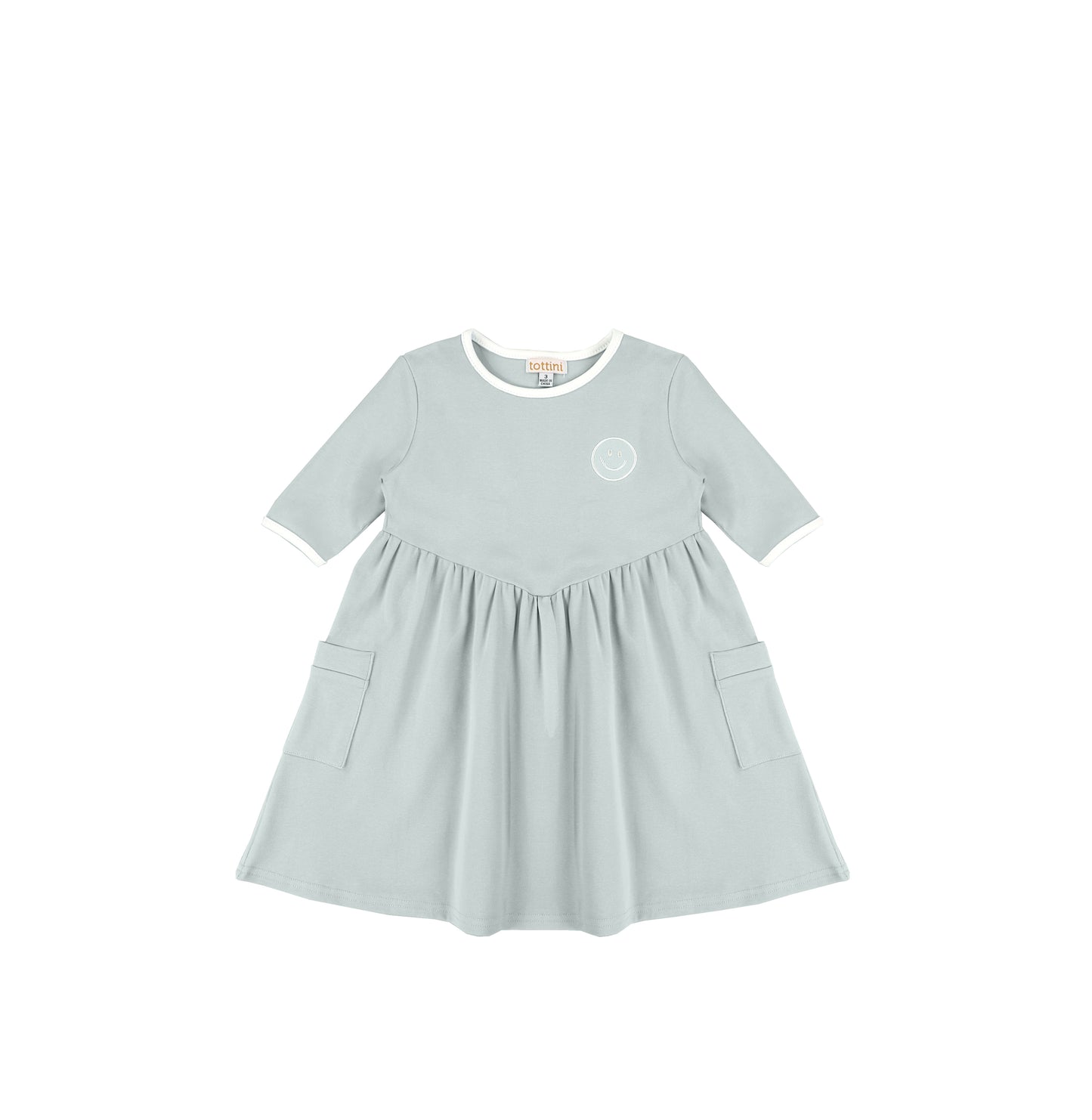 3/4 SLEEVES SMILEY DRESS