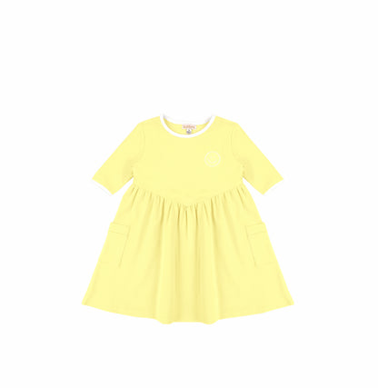3/4 SLEEVES SMILEY DRESS