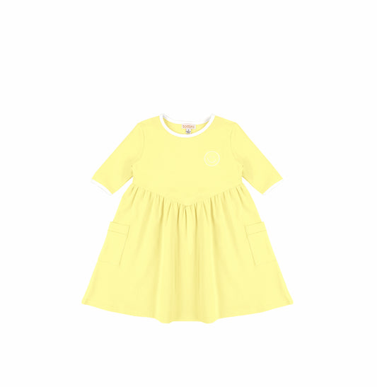 3/4 SLEEVES SMILEY DRESS