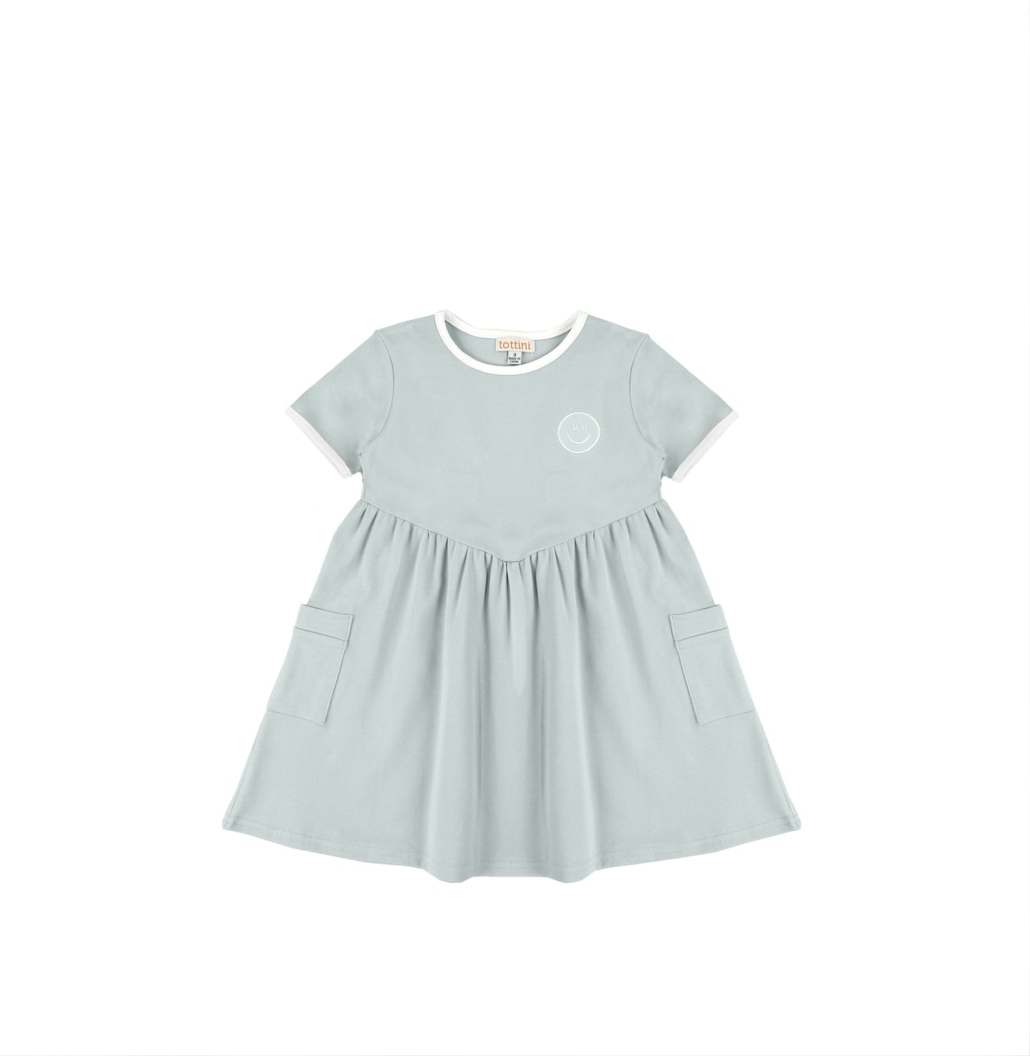 SHORT SLEEVES SMILEY DRESS