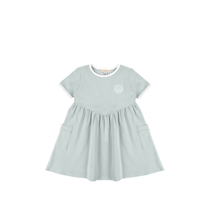 SHORT SLEEVES SMILEY DRESS
