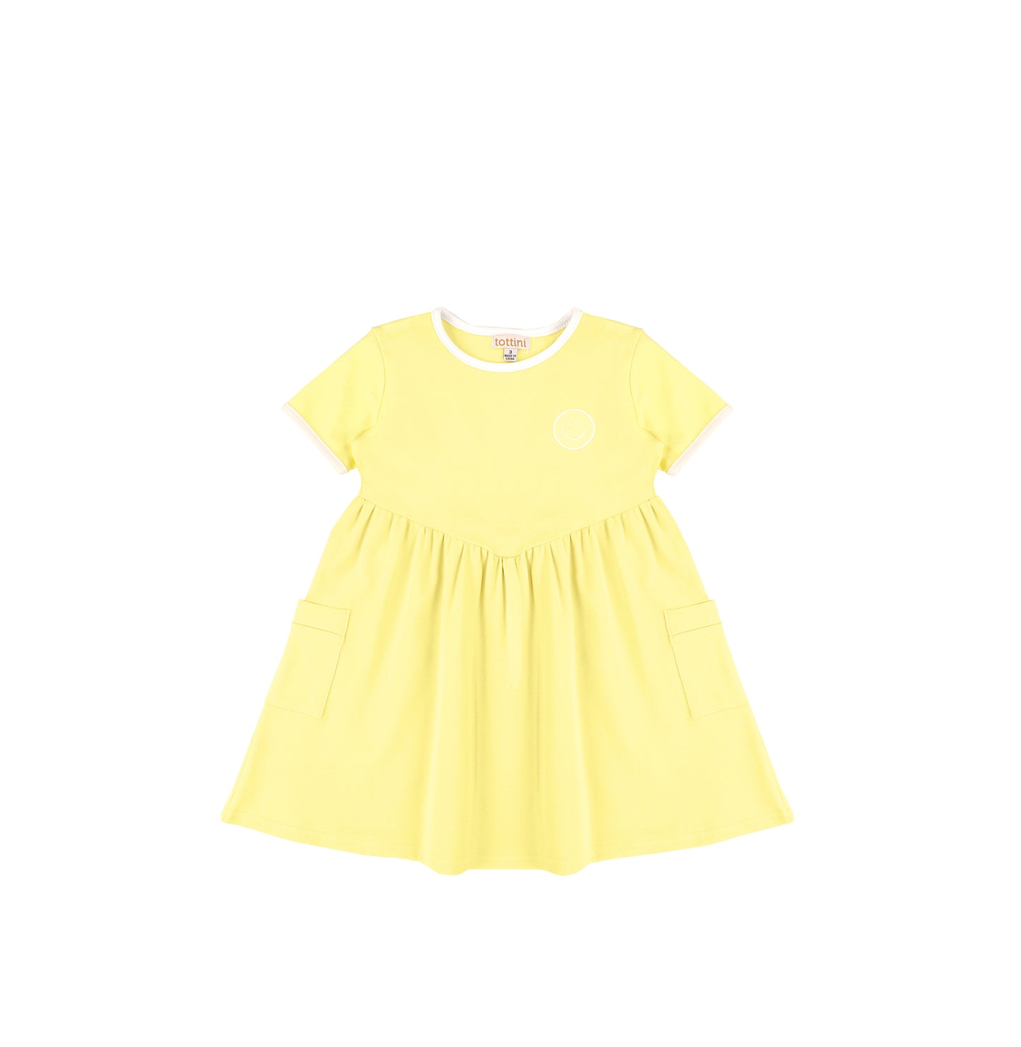 SHORT SLEEVES SMILEY DRESS