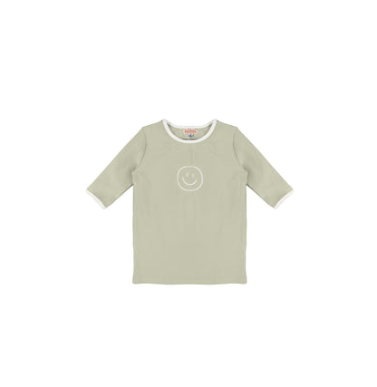 3/4 SLEEVES SMILEY TSHIRT