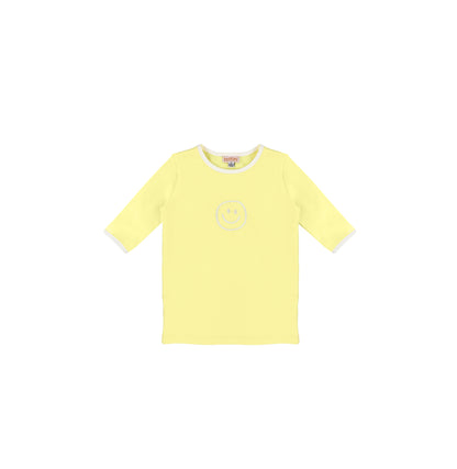 3/4 SLEEVES SMILEY TSHIRT