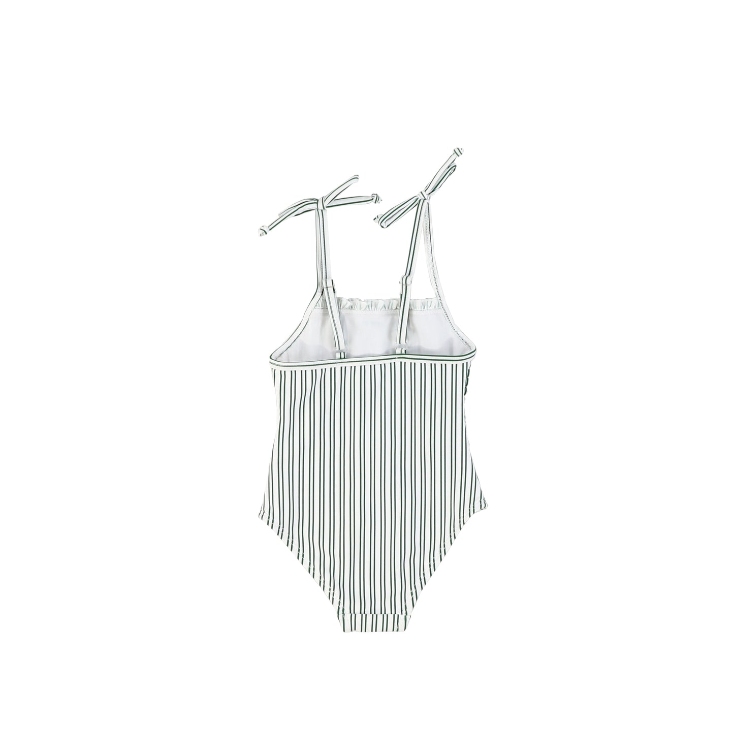 SMOCKED STRIPE BATHING SUIT