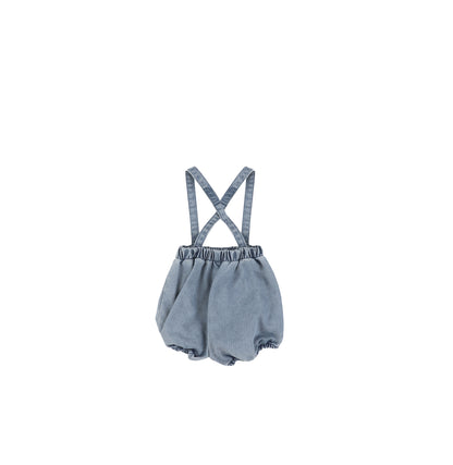 SOLID DENIM SUSPENDER BLOOMERS