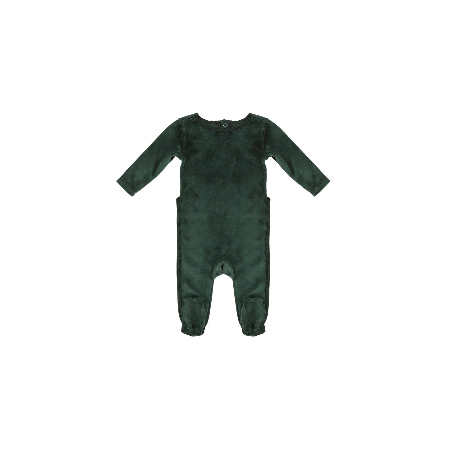 STITCHED VELOUR FOOTIE