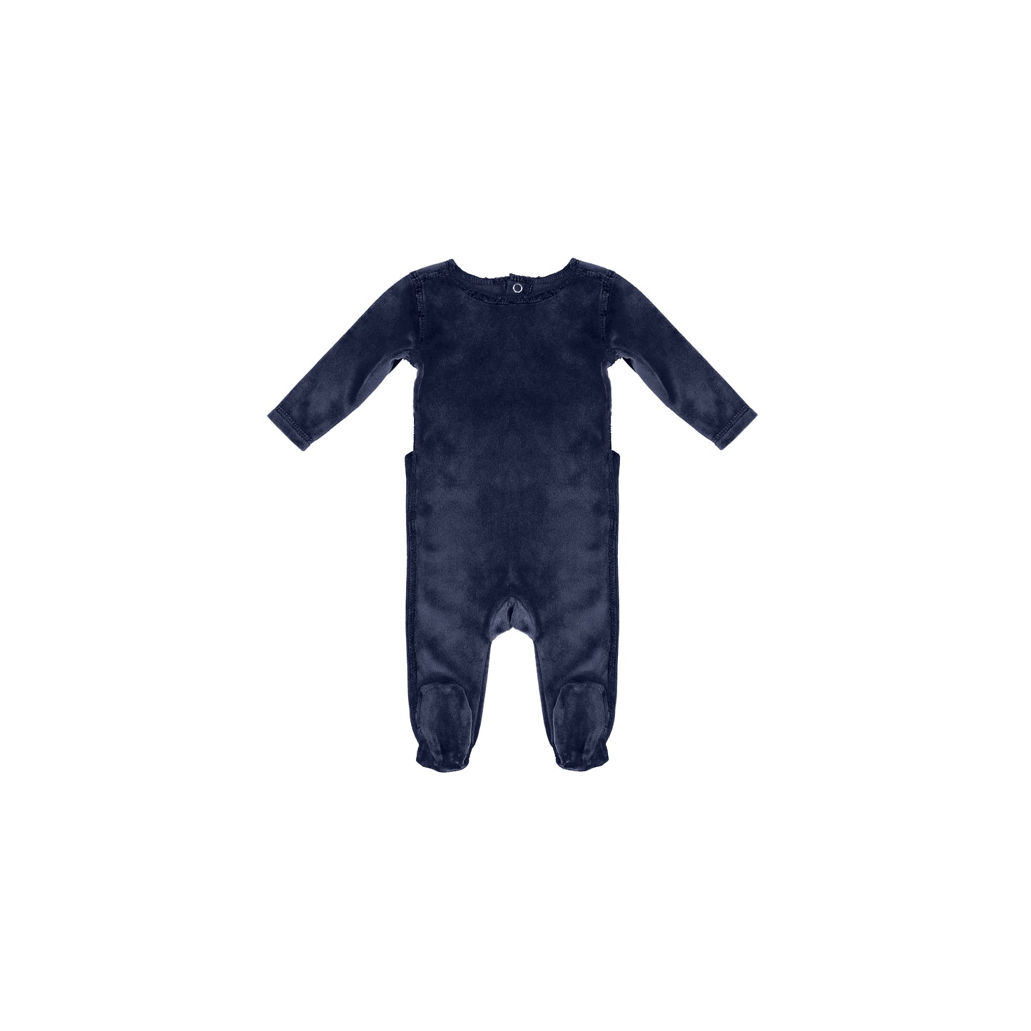 STITCHED VELOUR FOOTIE