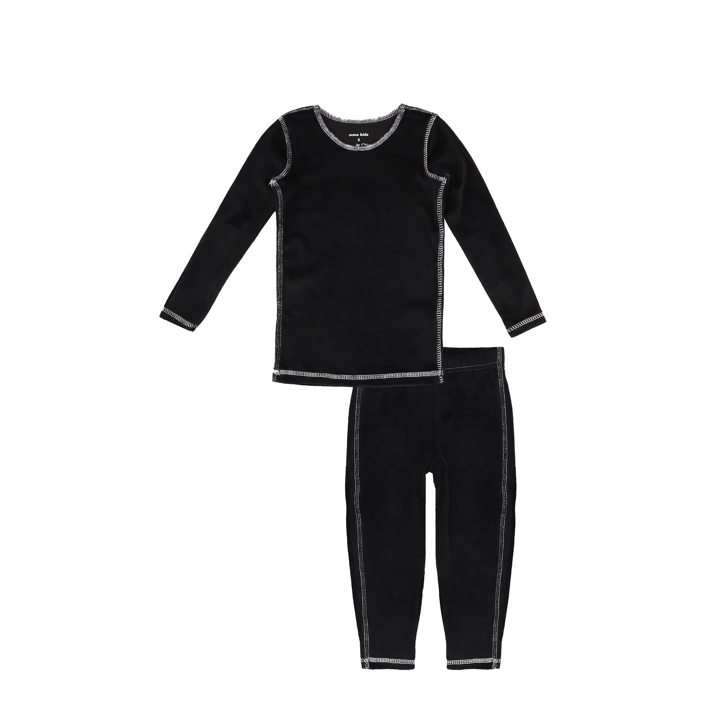 STITCHED VELOUR PAJAMAS