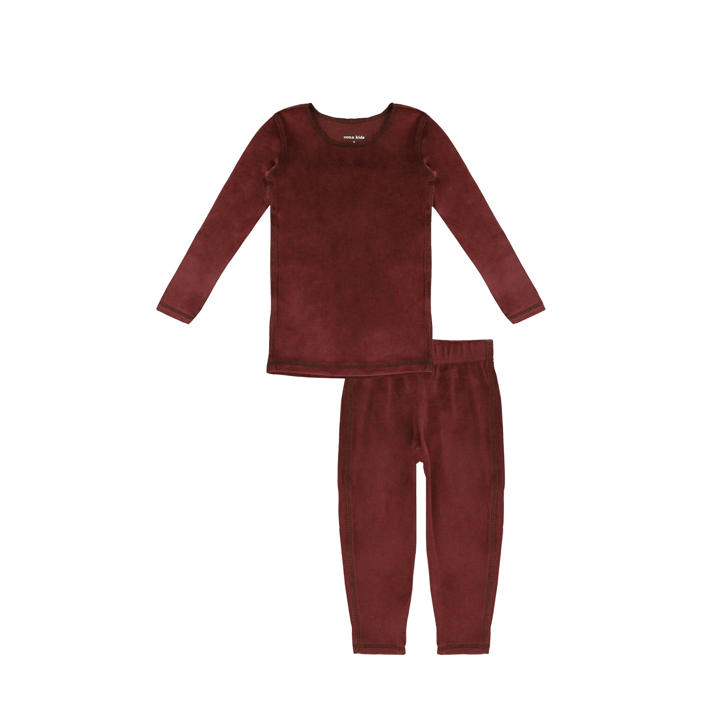 STITCHED VELOUR PAJAMAS