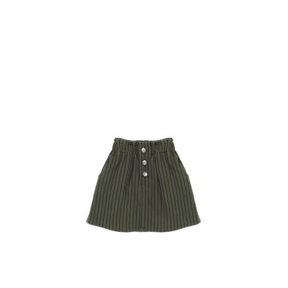 STRIPE PAPERBAG WAIST SKIRT