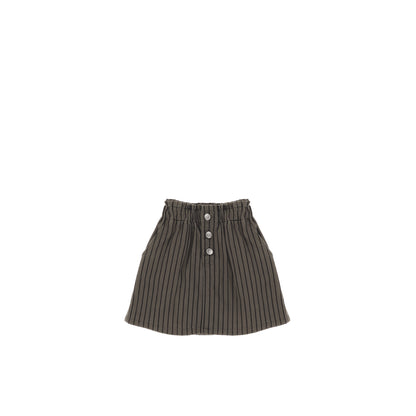STRIPE PAPERBAG WAIST SKIRT