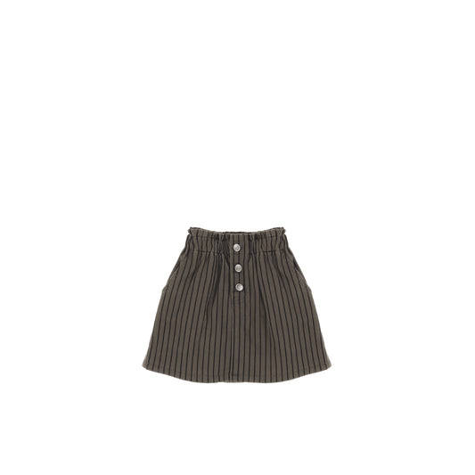 STRIPE PAPERBAG WAIST SKIRT