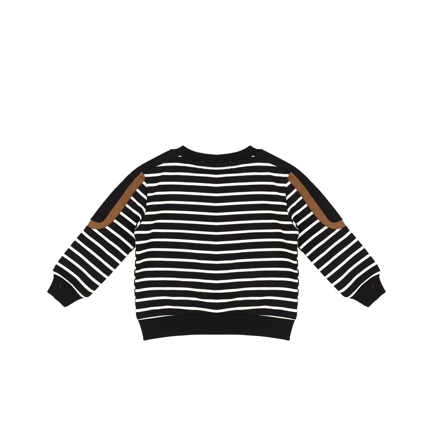 STRIPE VARSITY SWEATSHIRT