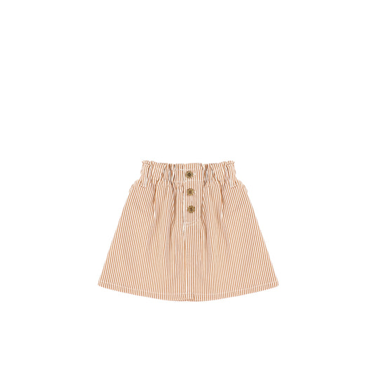 STRIPED PAPERBAG WAIST SKIRT